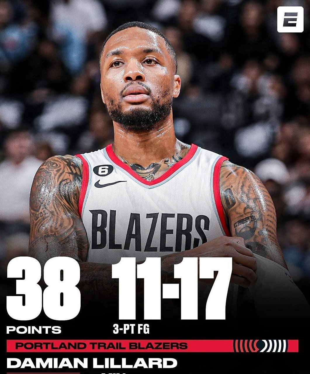 开拓者大胜独行侠,利拉德30分 开拓者大胜独行侠,利拉德30分